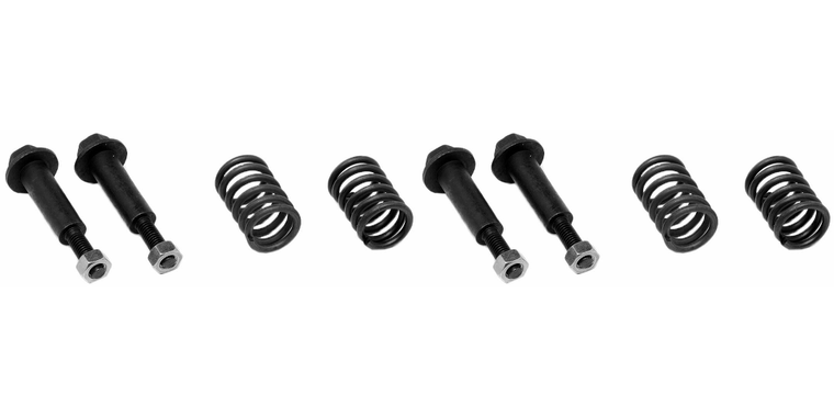 2x Durable OE Replacement Exhaust Bolt and Spring with Premium Walker Accessories | Hex Bolts and Compression Springs Included