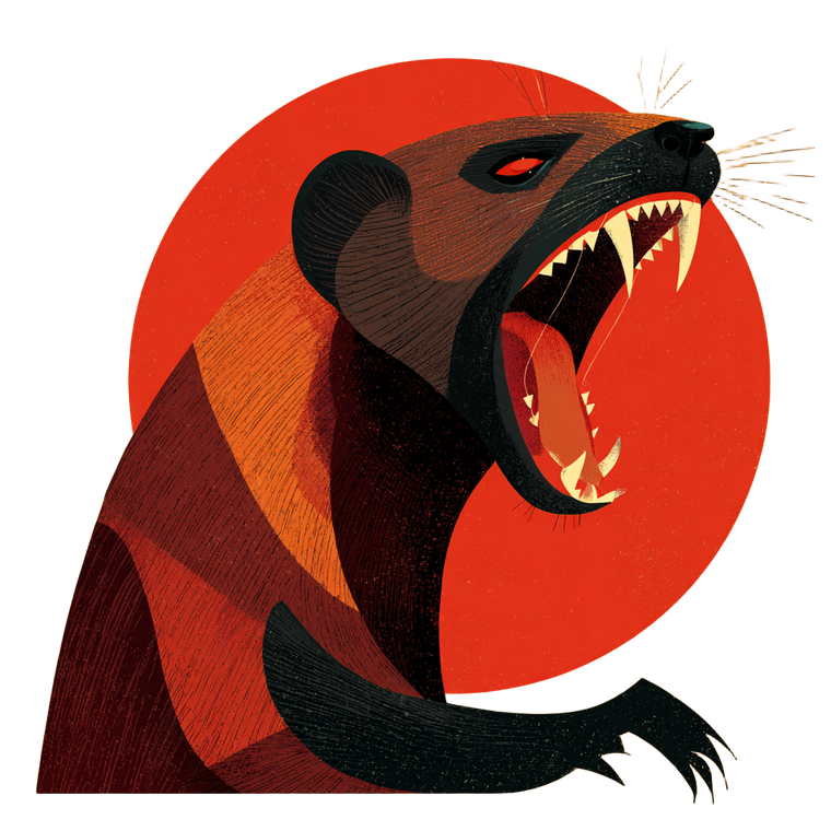 Ferocious Mongoose Clip Vinyl Car Decal Sticker – Waterproof & UV-Resistant 3.4133333333333336"