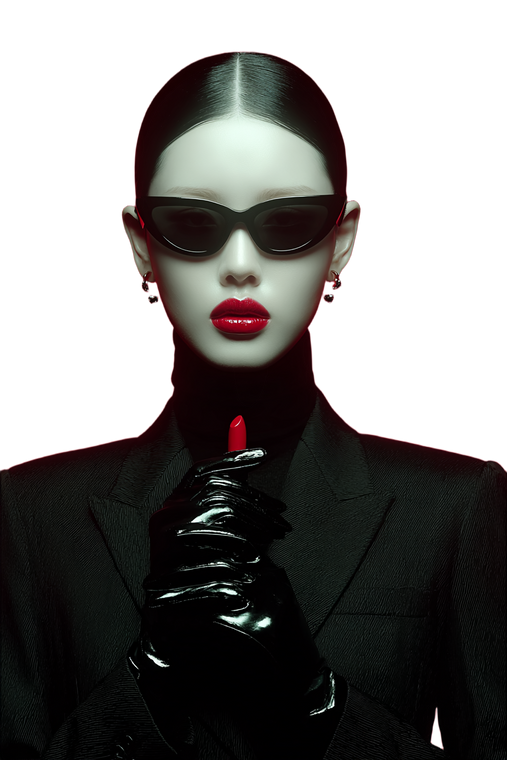 Futuristic Beauty Editorial V2 Vinyl Car Decal Sticker – Waterproof & UV-Resistant 4.4