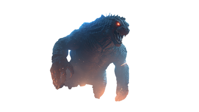 Gray Kaiju Rampage Vinyl Car Decal Sticker – Waterproof & UV-Resistant 5.4
