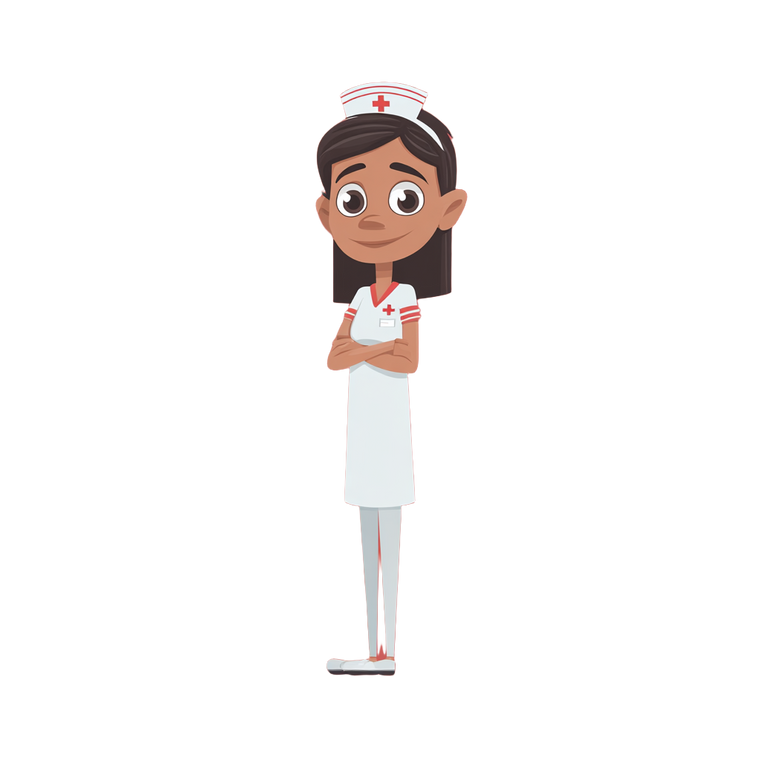 Pixar Nurse Cartoon Vinyl Car Decal Sticker – Waterproof & UV-Resistant 3.4133333333333336"