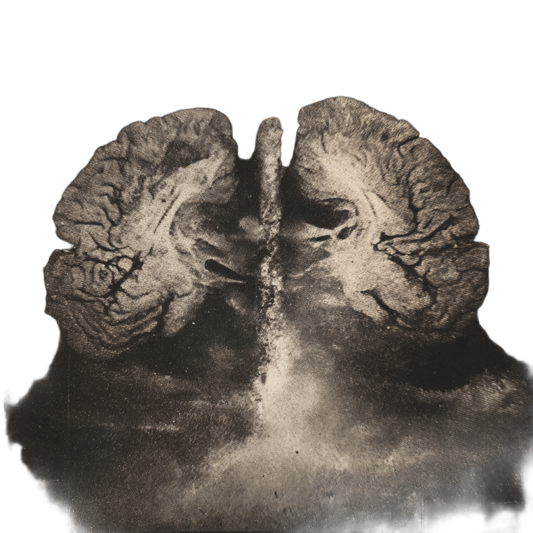 Distorted Brain Scan Vinyl Car Decal Sticker – Waterproof & UV-Resistant 6.826666666666667"