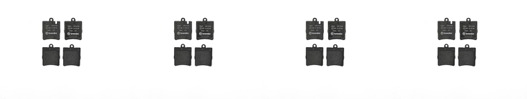 4x Brembo D876-7753 Brake Pads Set of 4 | Premium Low-Metallic OE Equivalents