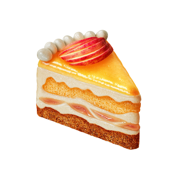 Realistic Cake Slice Vinyl Car Decal Sticker – Waterproof & UV-Resistant 3.4133333333333336"