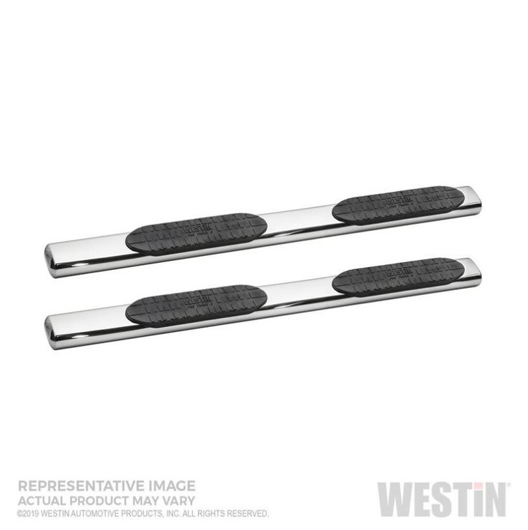 Westin Automotive PRO TRAXX   Step Nerf Bars | Polished, Stainless Steel, Rocker Panel Mount