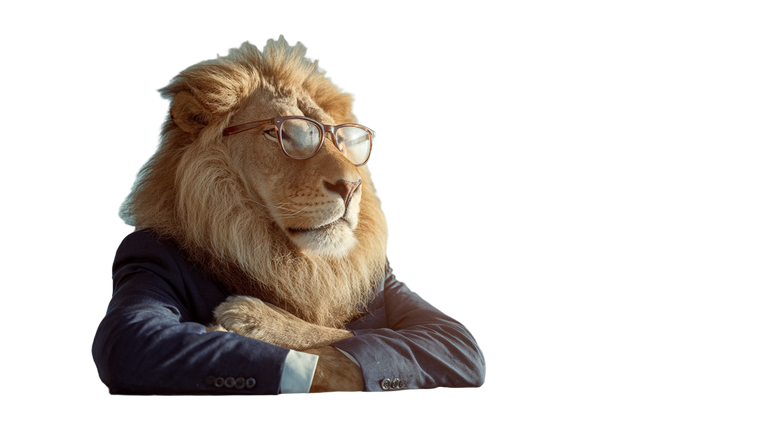Business Lion V3 Vinyl Car Decal Sticker – Waterproof & UV-Resistant 5.4
