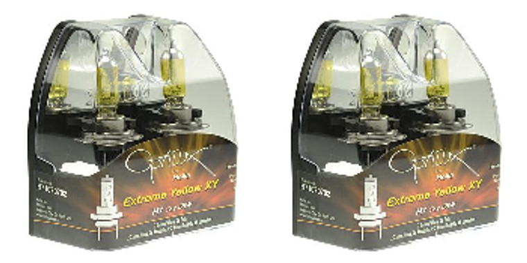 2x Optilux 9006/ HB4 Yellow Halogen Bulbs | 55W | Set of 2