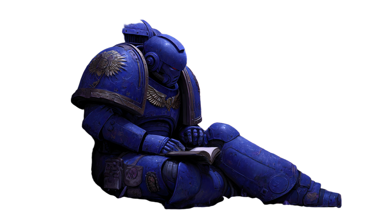 Space Marine Resting Vinyl Car Decal Sticker – Waterproof & UV-Resistant 5.4