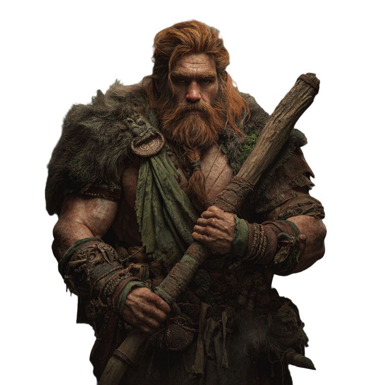 Barbarian In Forest Vinyl Car Decal Sticker – Waterproof & UV-Resistant 6.826666666666667"