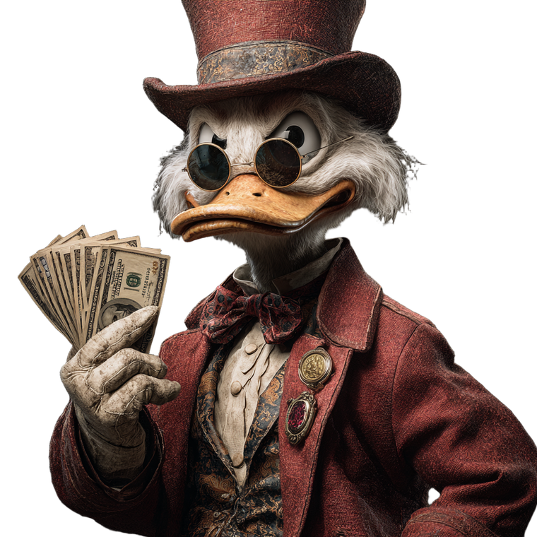 Scrooge Mcduck Money V3 Vinyl Car Decal Sticker – Waterproof & UV-Resistant 6.826666666666667"