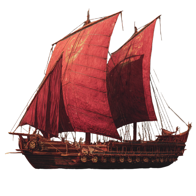 Ancient Greek Ship V2 Vinyl Car Decal Sticker – Waterproof & UV-Resistant 3.4133333333333336"