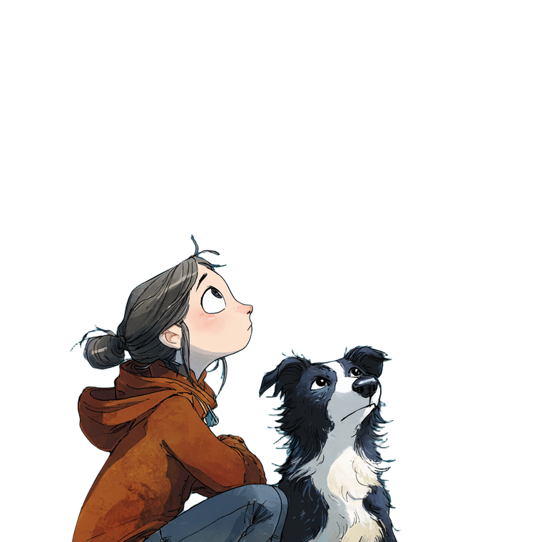 Girl And Dog V19 Vinyl Car Decal Sticker – Waterproof & UV-Resistant 3.4133333333333336"