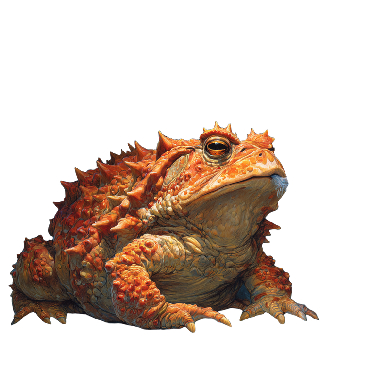 Bloated Toad Vinyl Car Decal Sticker – Waterproof & UV-Resistant 3.4133333333333336"