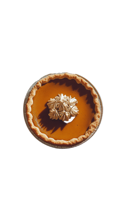 Pumpkin Pie Vinyl Car Decal Sticker – Waterproof & UV-Resistant 4.8533333333333335"