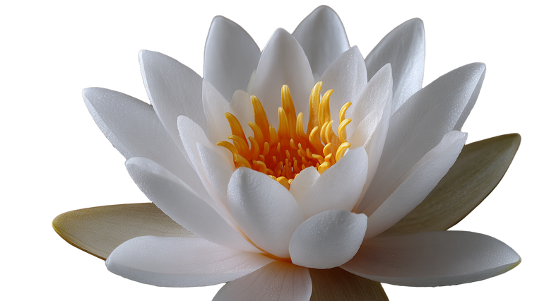 White Water Lily V2 Vinyl Car Decal Sticker – Waterproof & UV-Resistant 5.4