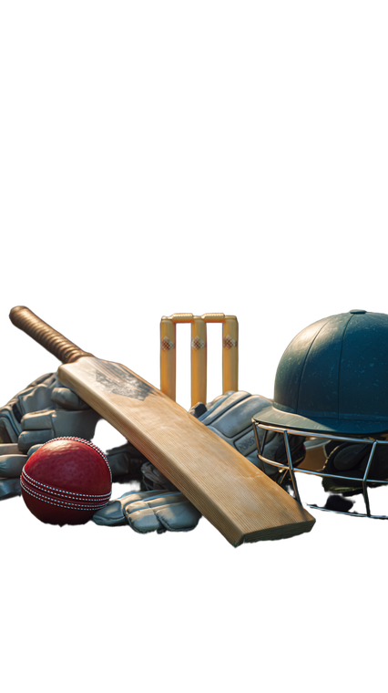 Cricket Equipment Arrangement V2 Vinyl Car Decal Sticker – Waterproof & UV-Resistant 9.706666666666667"