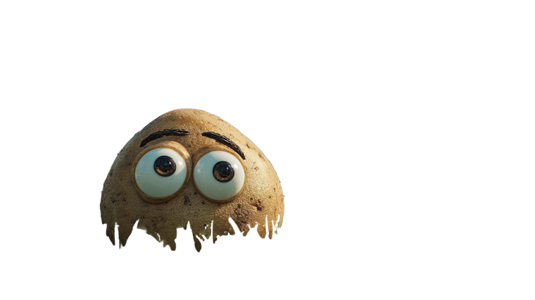 Potato With Eyes Vinyl Car Decal Sticker – Waterproof & UV-Resistant 2.72"