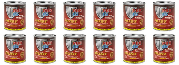 12x Ultimate Rust Treatment Solution | Por 15 16oz Brush-On Clear Coating | Chemical Resistant and Waterproof