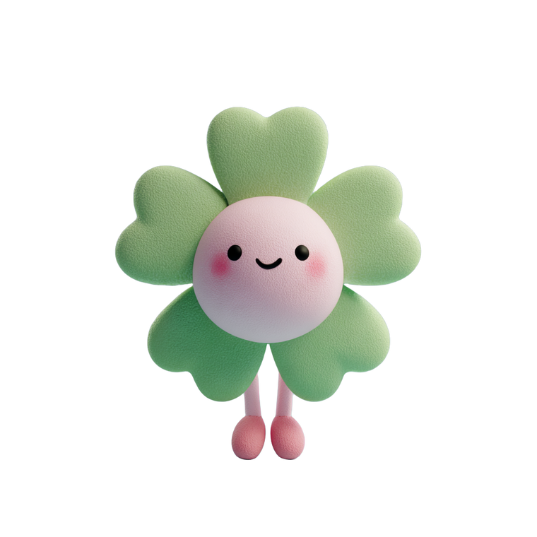 Cute Clover Character Vinyl Car Decal Sticker – Waterproof & UV-Resistant 6.826666666666667"