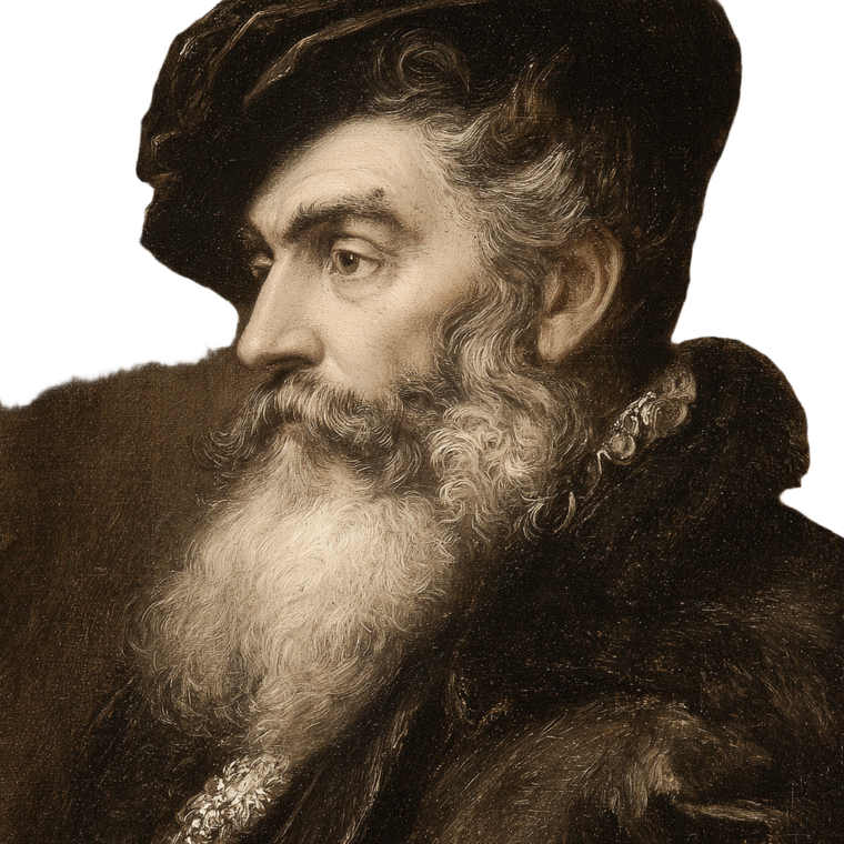 Renaissance Portrait V6 Vinyl Car Decal Sticker – Waterproof & UV-Resistant 3.4133333333333336"