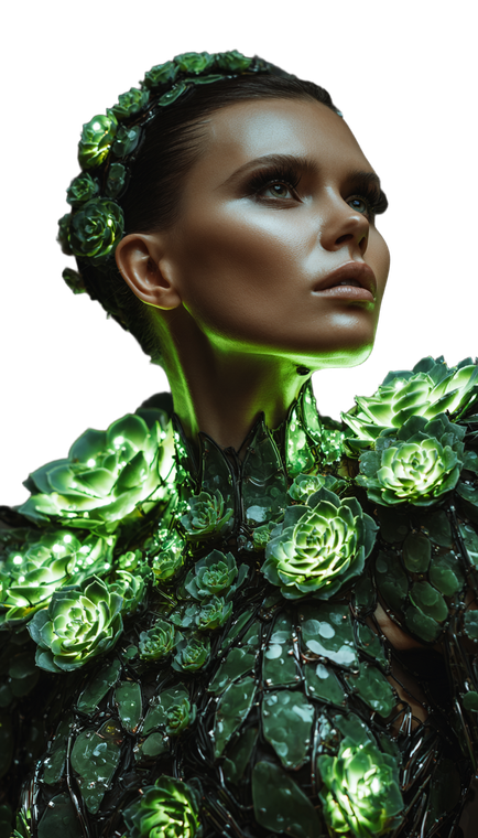 Cactus Cyberpunk Couture Vinyl Car Decal Sticker – Waterproof & UV-Resistant 4.8533333333333335"