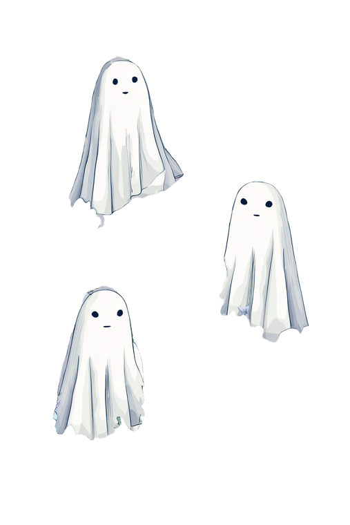 Translucent Ghosts Floating Vinyl Car Decal Sticker – Waterproof & UV-Resistant 4.4