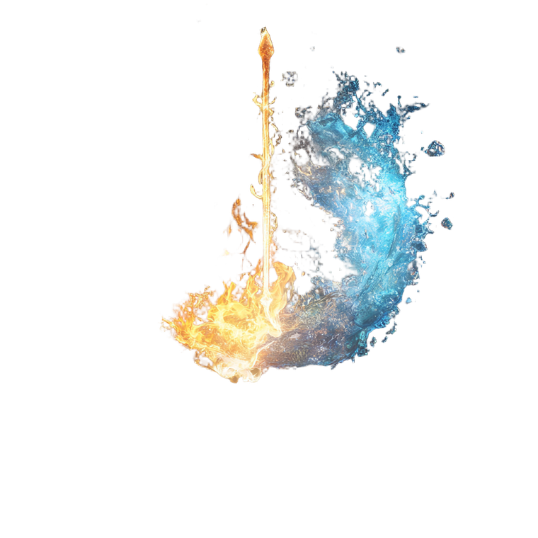 Harmonious Elemental Wand Vinyl Car Decal Sticker – Waterproof & UV-Resistant 6.826666666666667"