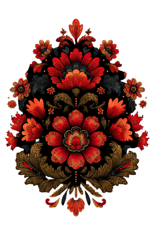 Russian Folk Ornament Vinyl Car Decal Sticker – Waterproof & UV-Resistant 4.4