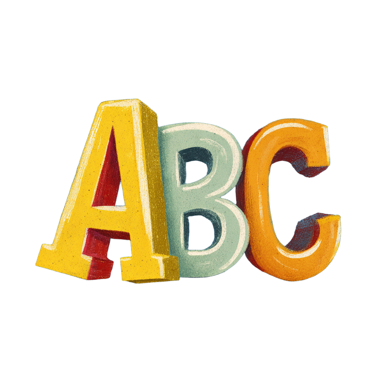 Playful Abc Letters Vinyl Car Decal Sticker – Waterproof & UV-Resistant 3.4133333333333336"