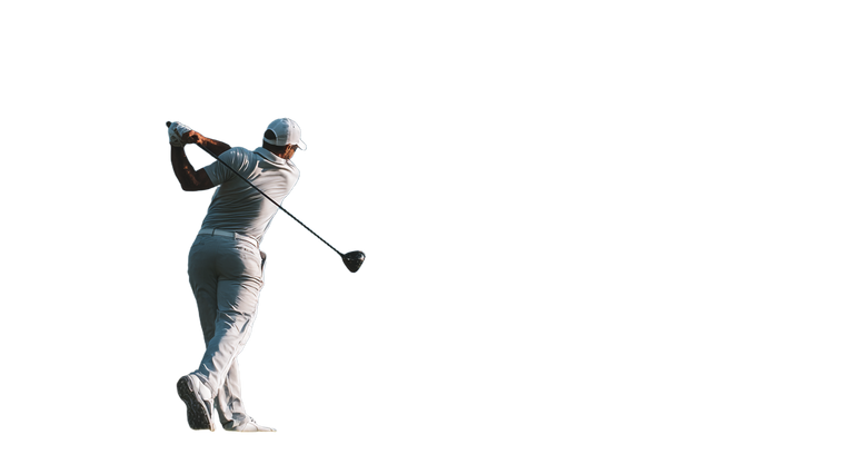 Golfer Mid-Swing V9 Vinyl Car Decal Sticker – Waterproof & UV-Resistant 2.72"