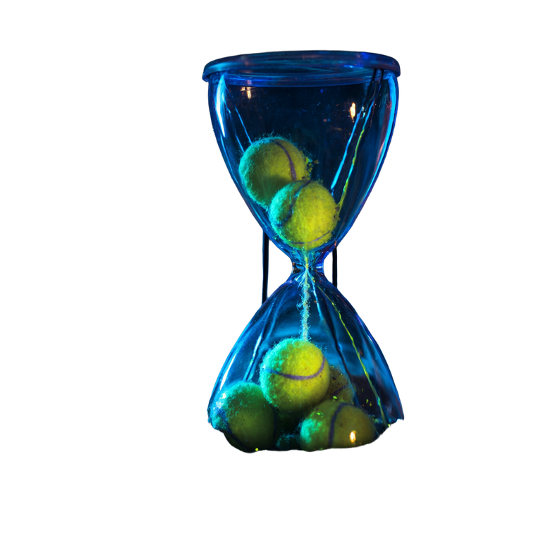 Tennis Ball Hourglass Vinyl Car Decal Sticker – Waterproof & UV-Resistant 6.826666666666667"