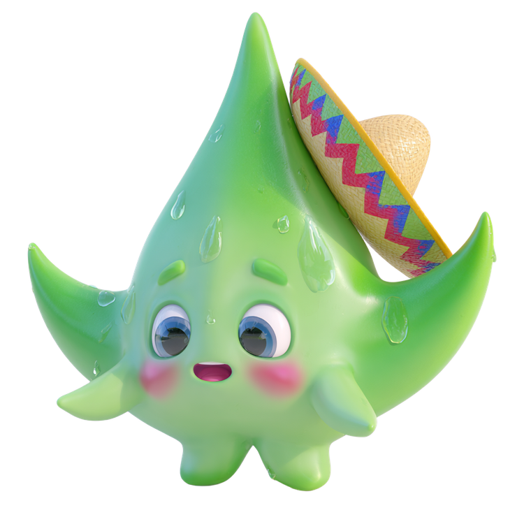 Cute Aloe Character V2 Vinyl Car Decal Sticker – Waterproof & UV-Resistant 6.826666666666667"