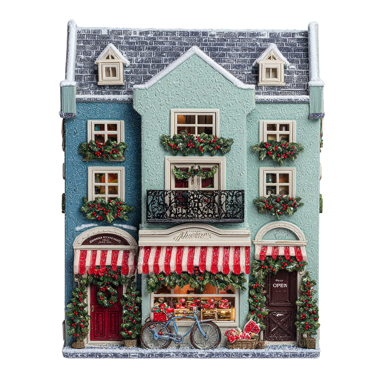 Christmas Pastry Box Vinyl Car Decal Sticker – Waterproof & UV-Resistant 3.4133333333333336"
