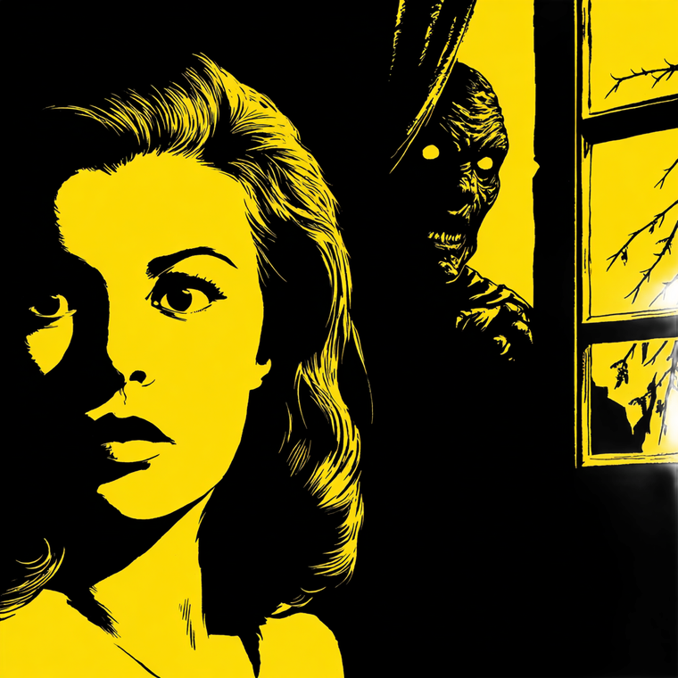 Woman And Monster V2 Vinyl Car Decal Sticker – Waterproof & UV-Resistant 6.826666666666667"