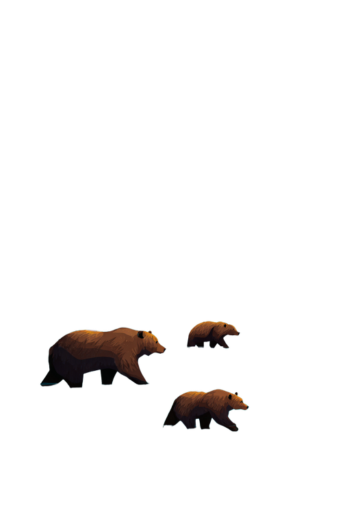 Bears Hunting Salmon Vinyl Car Decal Sticker – Waterproof & UV-Resistant 4.4