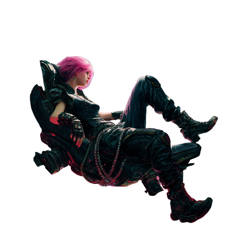 Cyberpunk Portal Woman Vinyl Car Decal Sticker – Waterproof & UV-Resistant 3.4133333333333336"