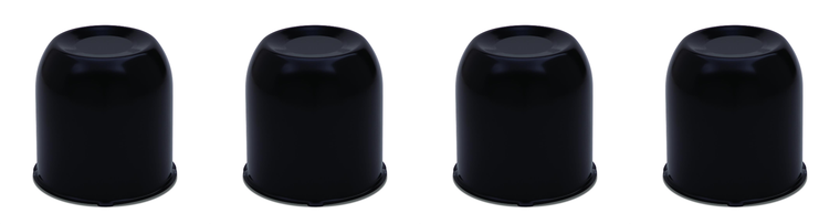 4x Enhance vehicle aesthetics|Gorilla Black Chrome Wheel Cap|Easy install, lasting durability