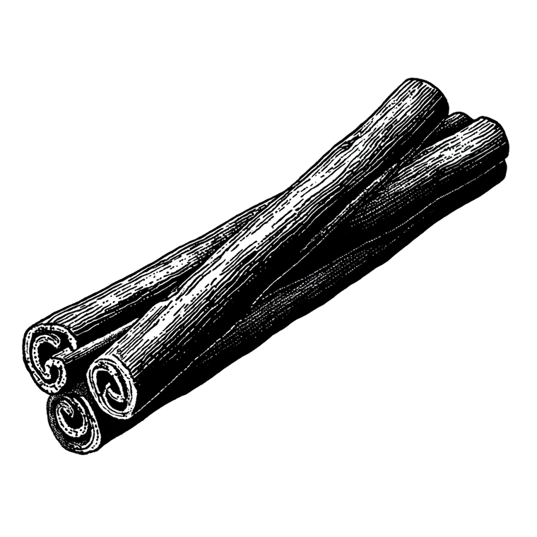Cinnamon Stick Illustration Vinyl Car Decal Sticker – Waterproof & UV-Resistant 6.826666666666667"