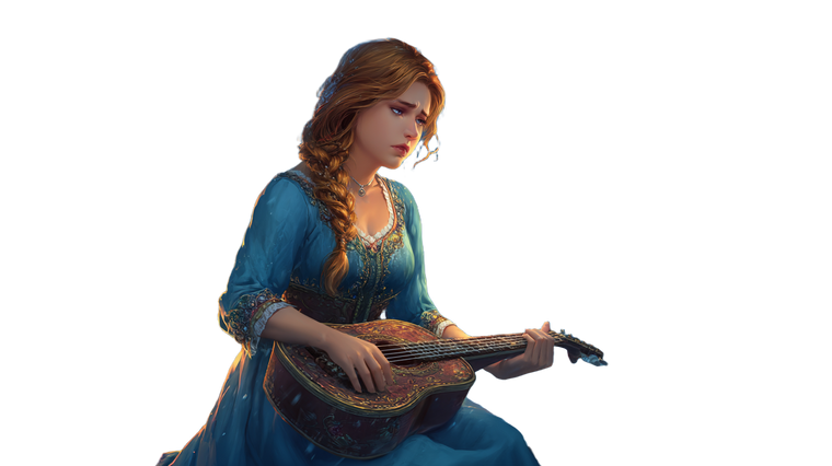 Sorrowful Guitarist Scene Vinyl Car Decal Sticker – Waterproof & UV-Resistant 2.72"
