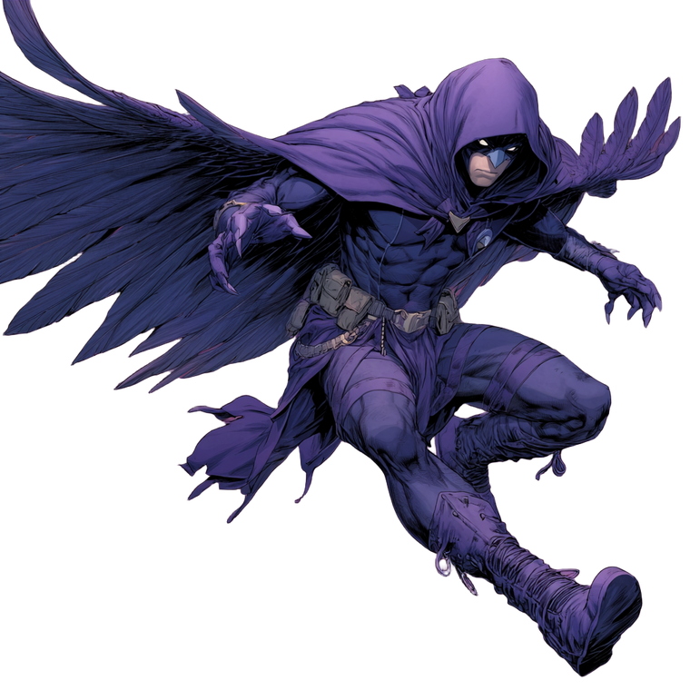 Male Raven Action Vinyl Car Decal Sticker – Waterproof & UV-Resistant 3.4133333333333336"