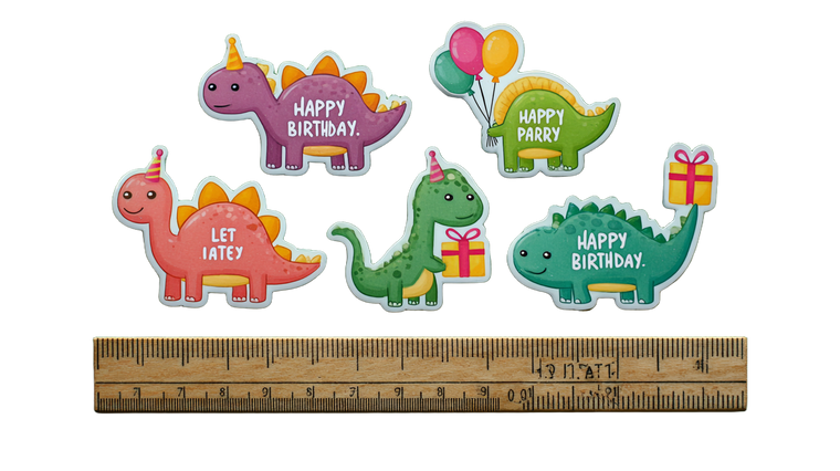 Dinosaur Party Stickers Vinyl Car Decal Sticker – Waterproof & UV-Resistant 5.4