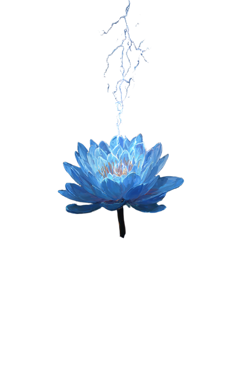 Lightning Lotus Vinyl Car Decal Sticker – Waterproof & UV-Resistant 4.4
