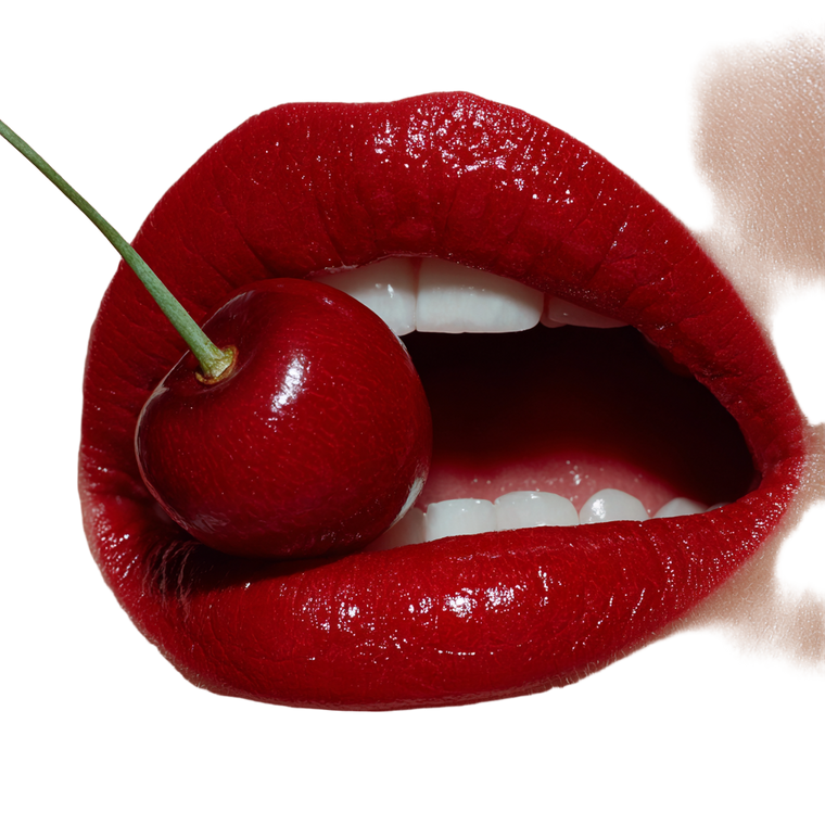 Lipstick Mouth Eating Vinyl Car Decal Sticker – Waterproof & UV-Resistant 3.4133333333333336"