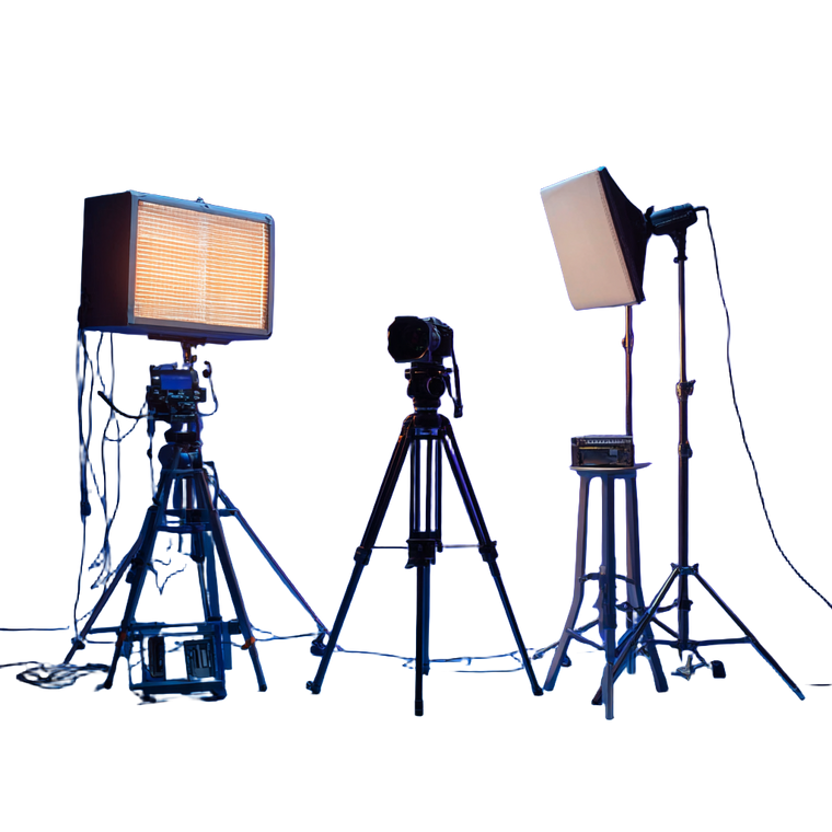 Camera Equipment Setup Vinyl Car Decal Sticker – Waterproof & UV-Resistant 3.4133333333333336"