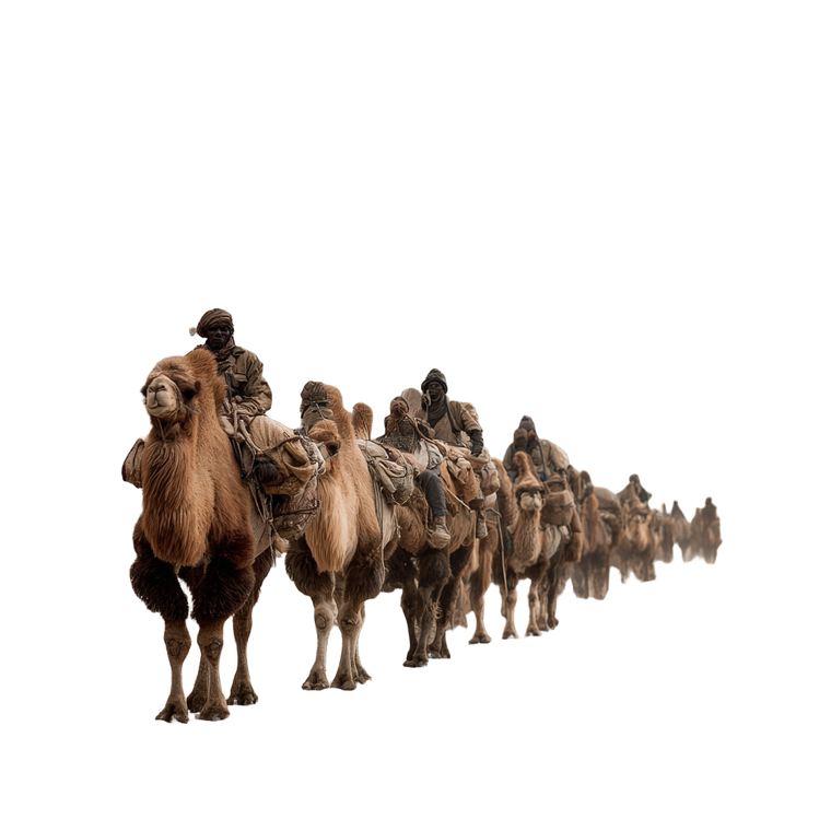 Camel Train Silk Vinyl Car Decal Sticker – Waterproof & UV-Resistant 6.826666666666667"