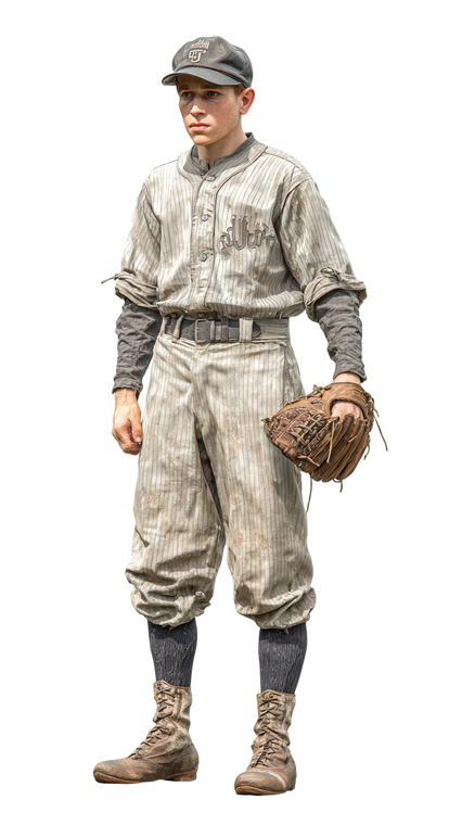 Vintage Baseball Player V11 Vinyl Car Decal Sticker – Waterproof & UV-Resistant 9.706666666666667"