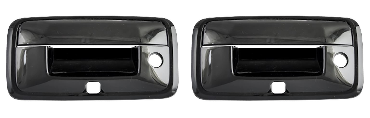 2x Durable Black Tailgate Handle Cover | High-Quality ABS, Easy Install, Limited Lifetime Warranty