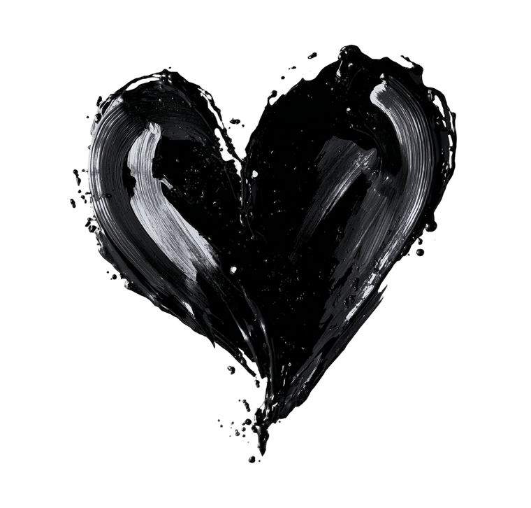 Black Heart Vector V2 Vinyl Car Decal Sticker – Waterproof & UV-Resistant 3.4133333333333336"