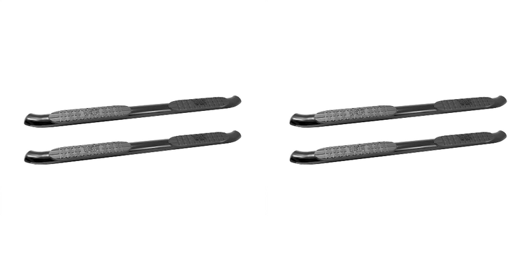 2x Toyota 4Runner Nerf Bar | PRO TRAXX  With Step Pads | 4 Inch Oval Bent