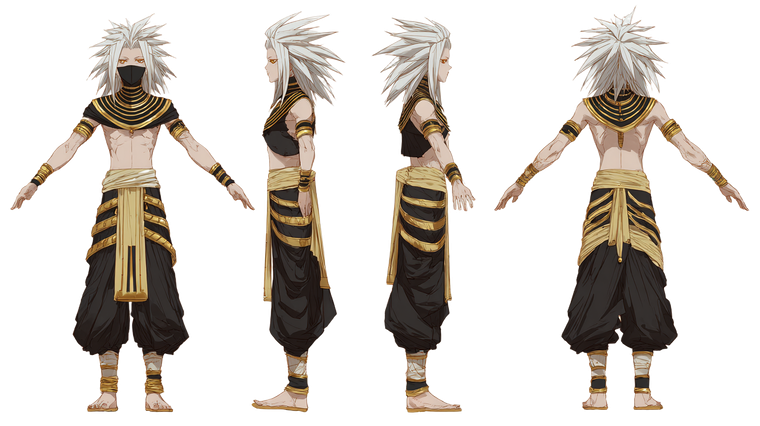 Masked Pharaoh Character Vinyl Car Decal Sticker – Waterproof & UV-Resistant 2.72"